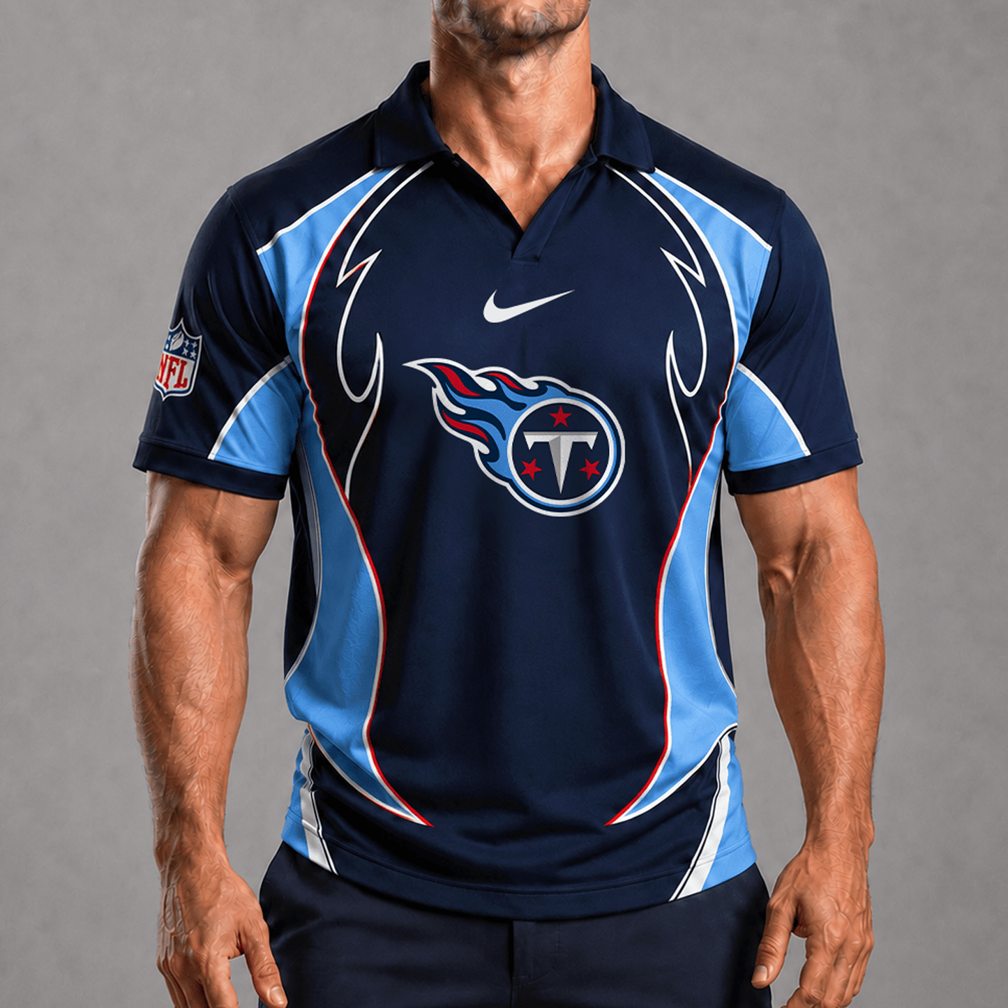 TEN x NFL Premium Rugby Polo Shirt 1506