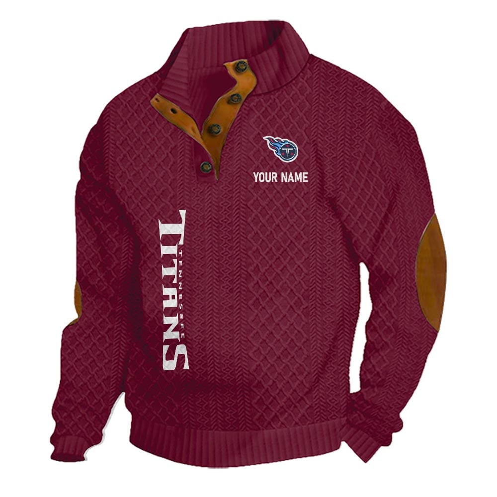 TT NFL Basic Knitted Stand Collar Sweatshirt DDT CTND