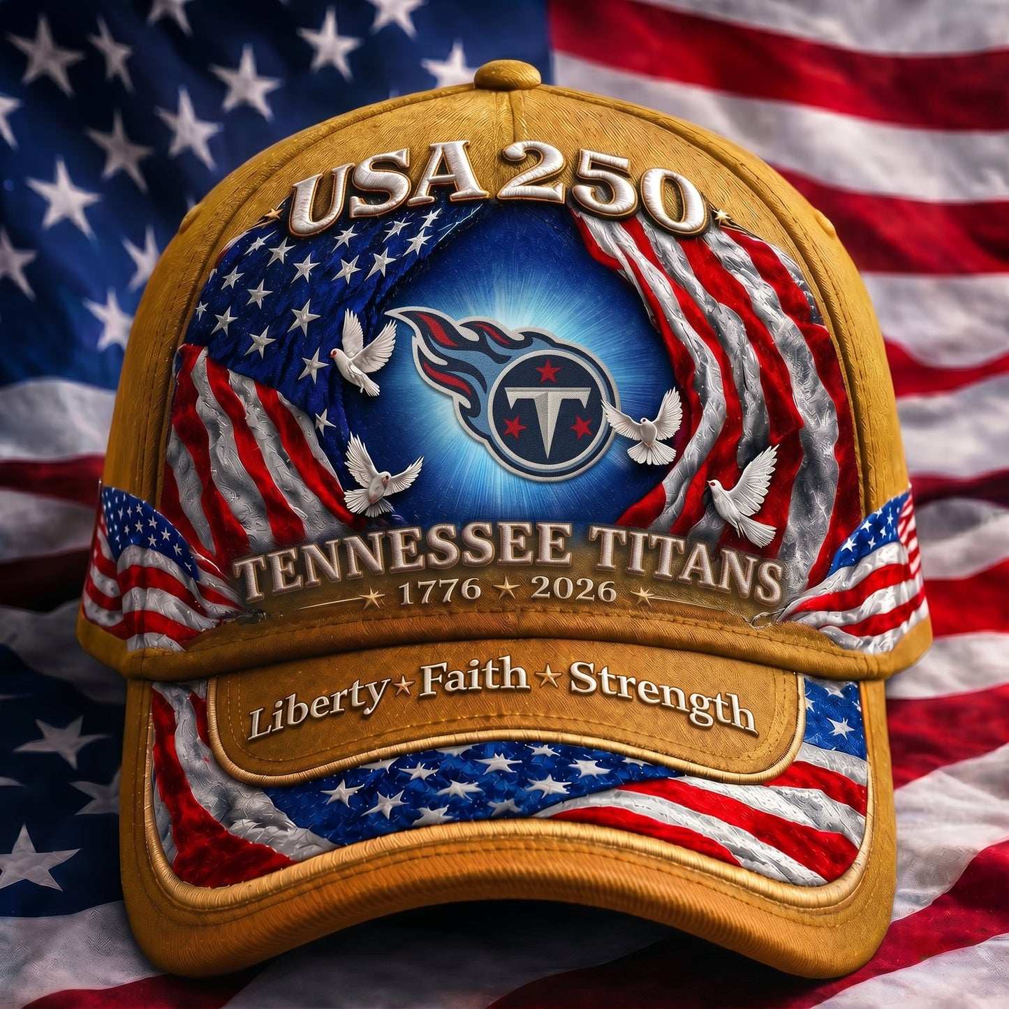 Premium NFL x TT 250 Years Anniversary Of Freedom Cap 220626