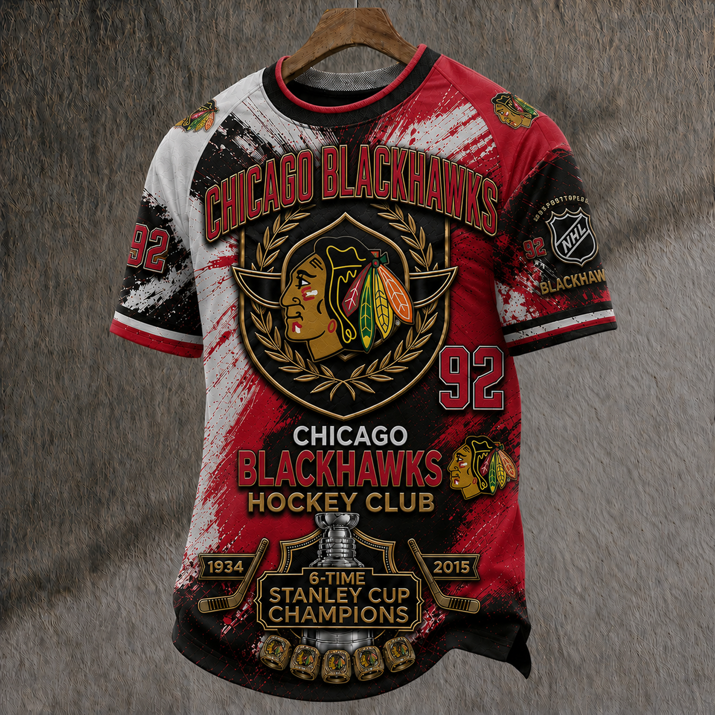 Unisex CHI x NHL Inspired Trendy T-shirt DATND TANTD 150525