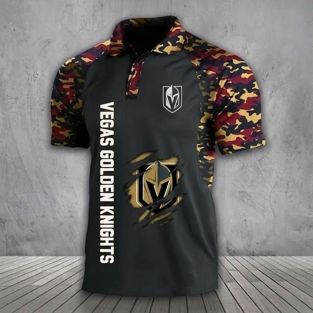 VGK x NHL Premium Camouflage Polo DDT TTTZ
