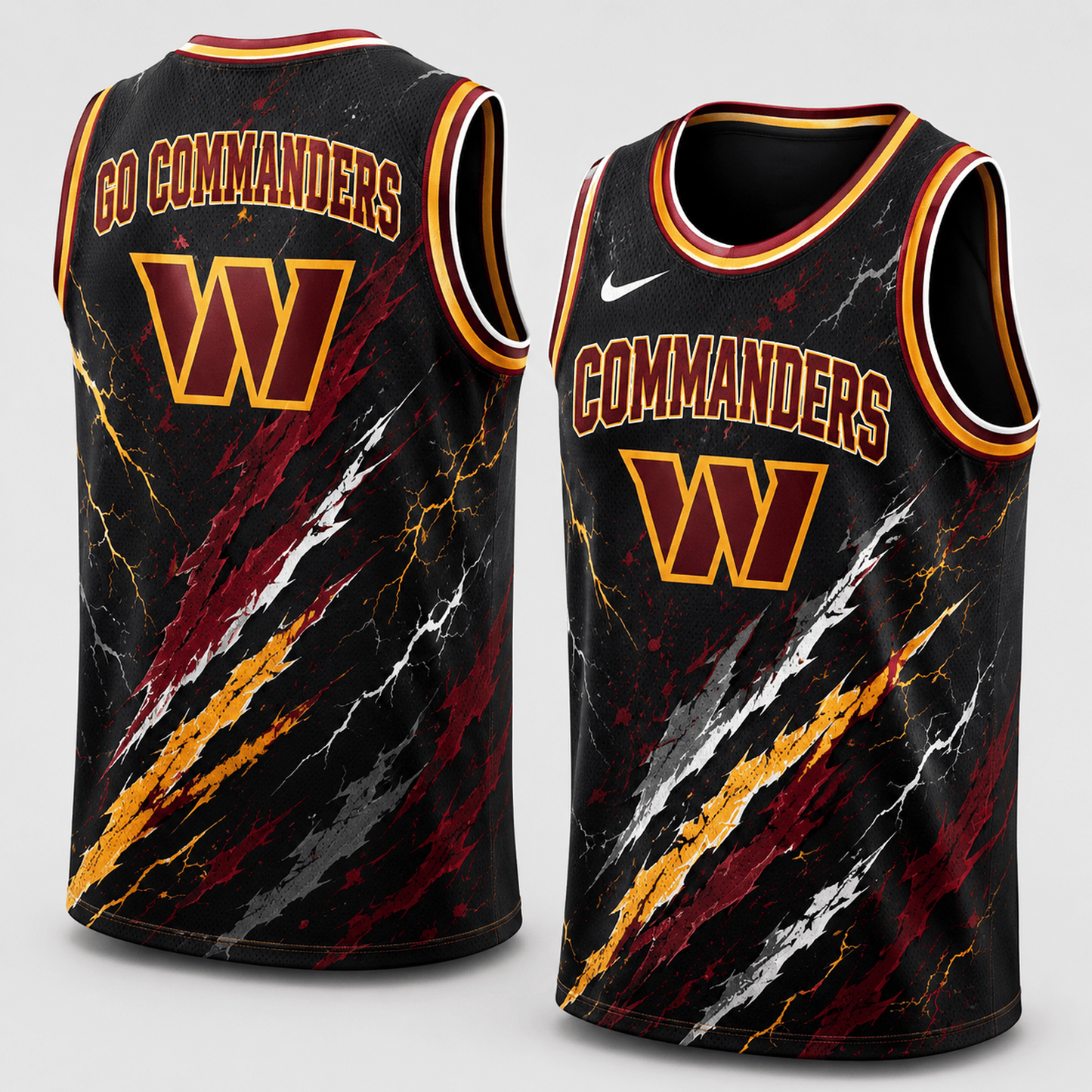WAS Premium NFL Abstract Scratch Sports Tank Top 1306