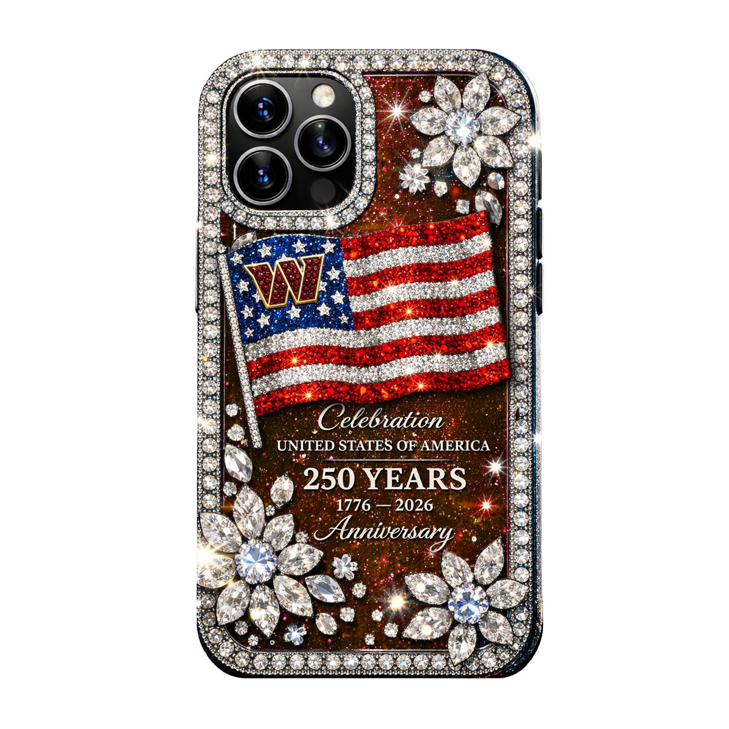 WC Premium NFL Celebration United States Of America 250 Years Luxury Phone Case DDT CTND
