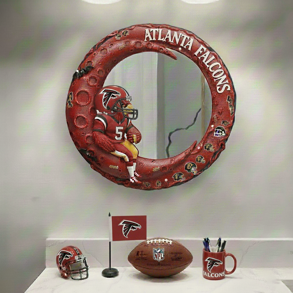 AF x NFL Moonlit Custom Shaped Mirror - Personalized Gifts NAK CTKT