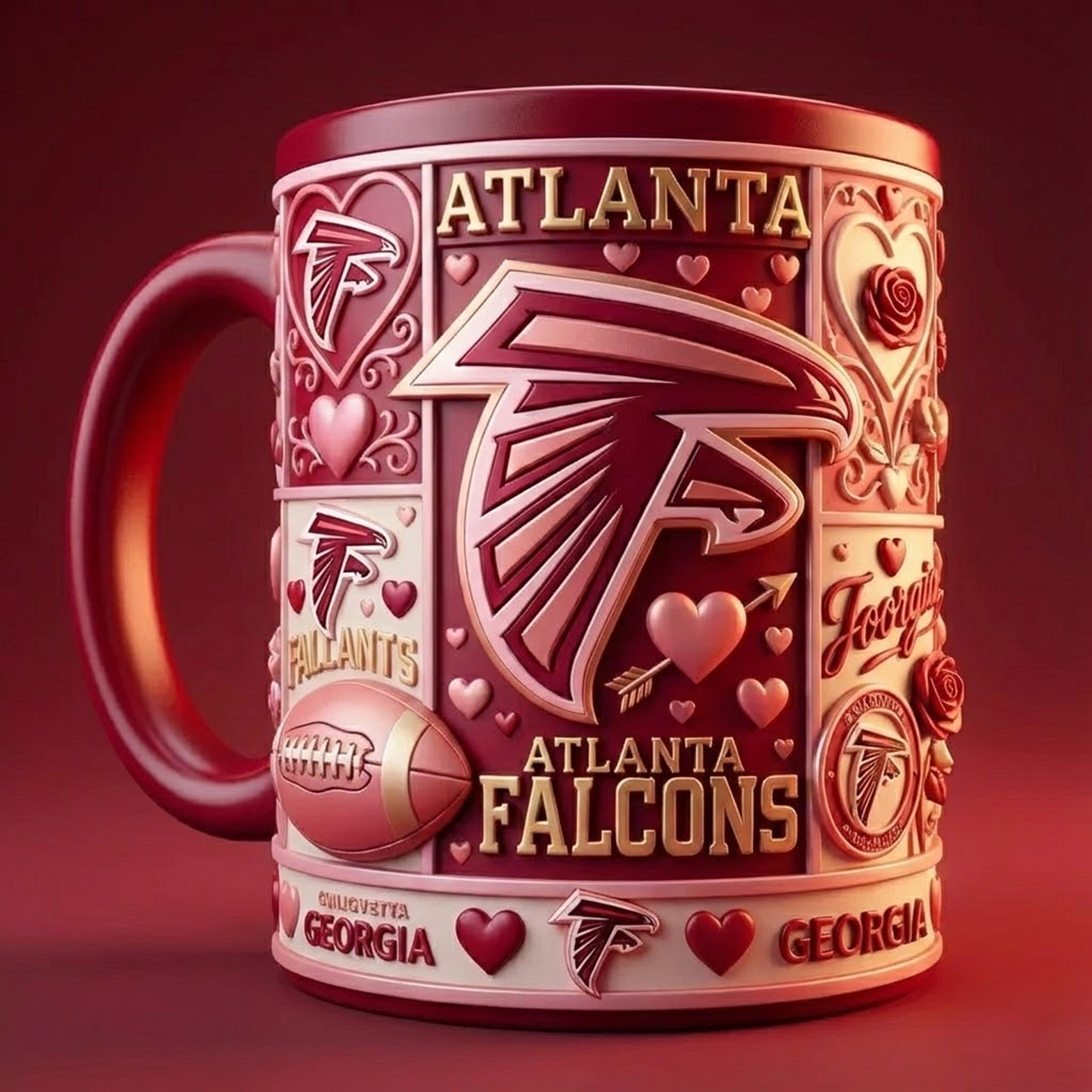 ATL X NFL Love Season Mug - Valentine 2026 NAK NHT
