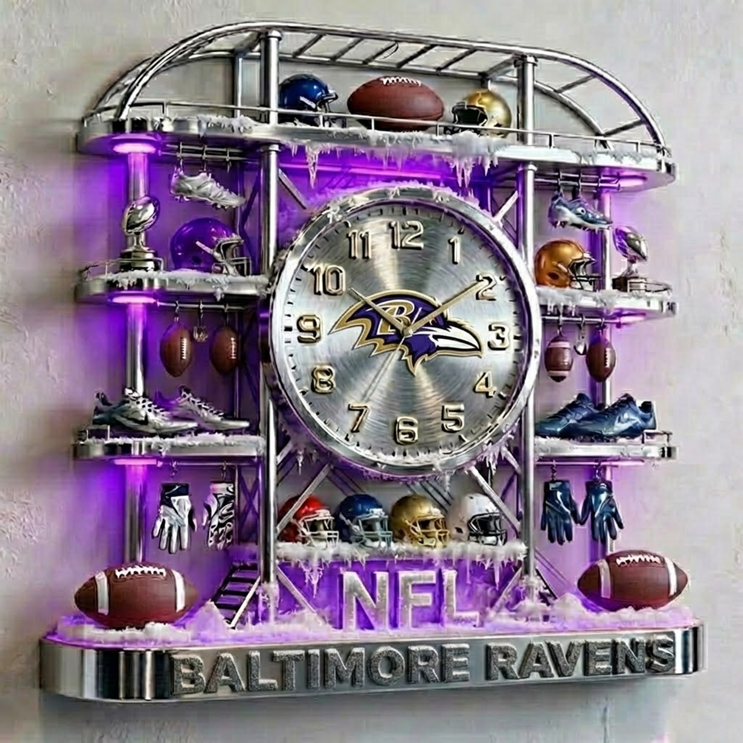 BAL X NFL Arctic Stadium Timepiece 1301 NAK NHT