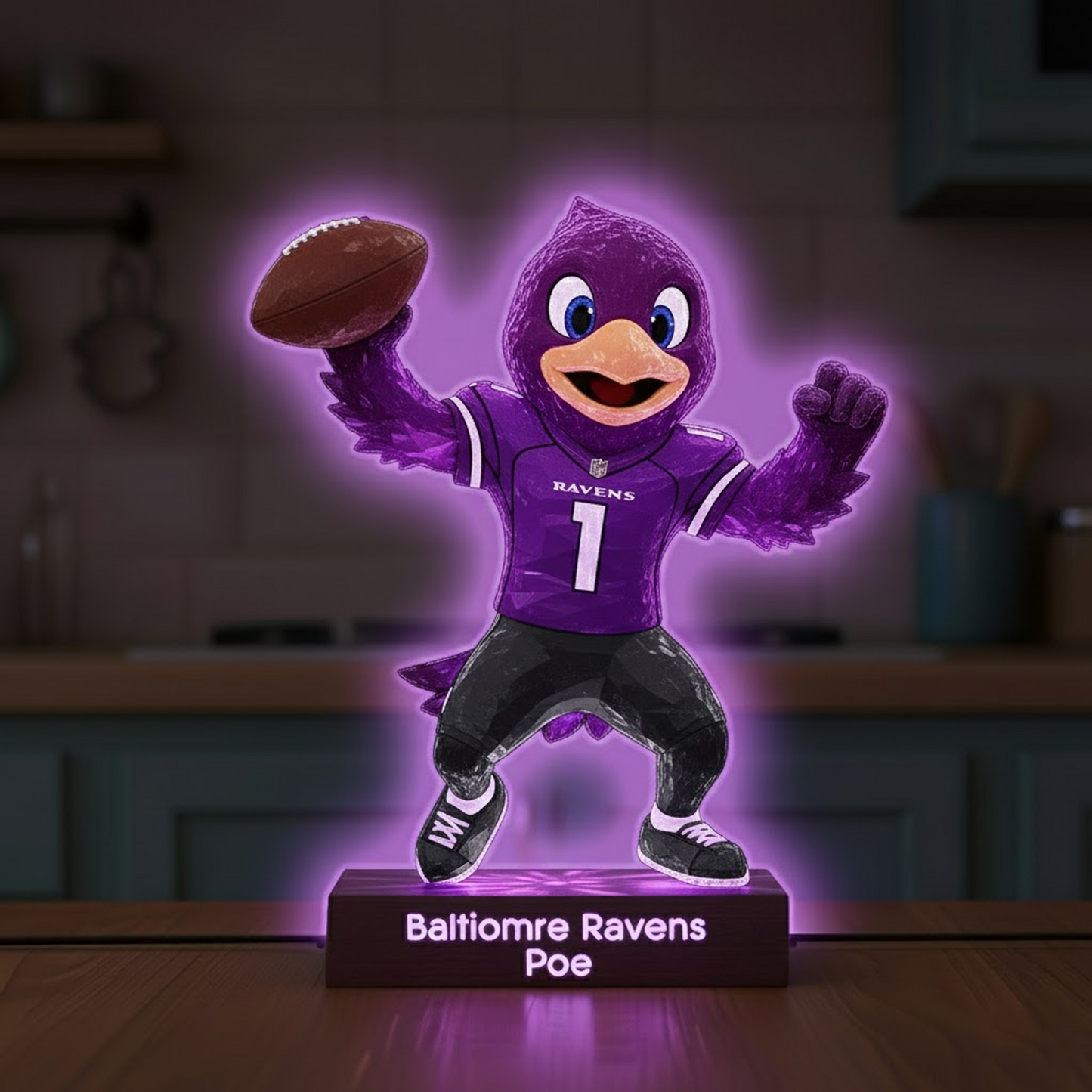 BAL X NFL Funny Characters Acrylic Light Box - Personalized Gifts NAK NHT