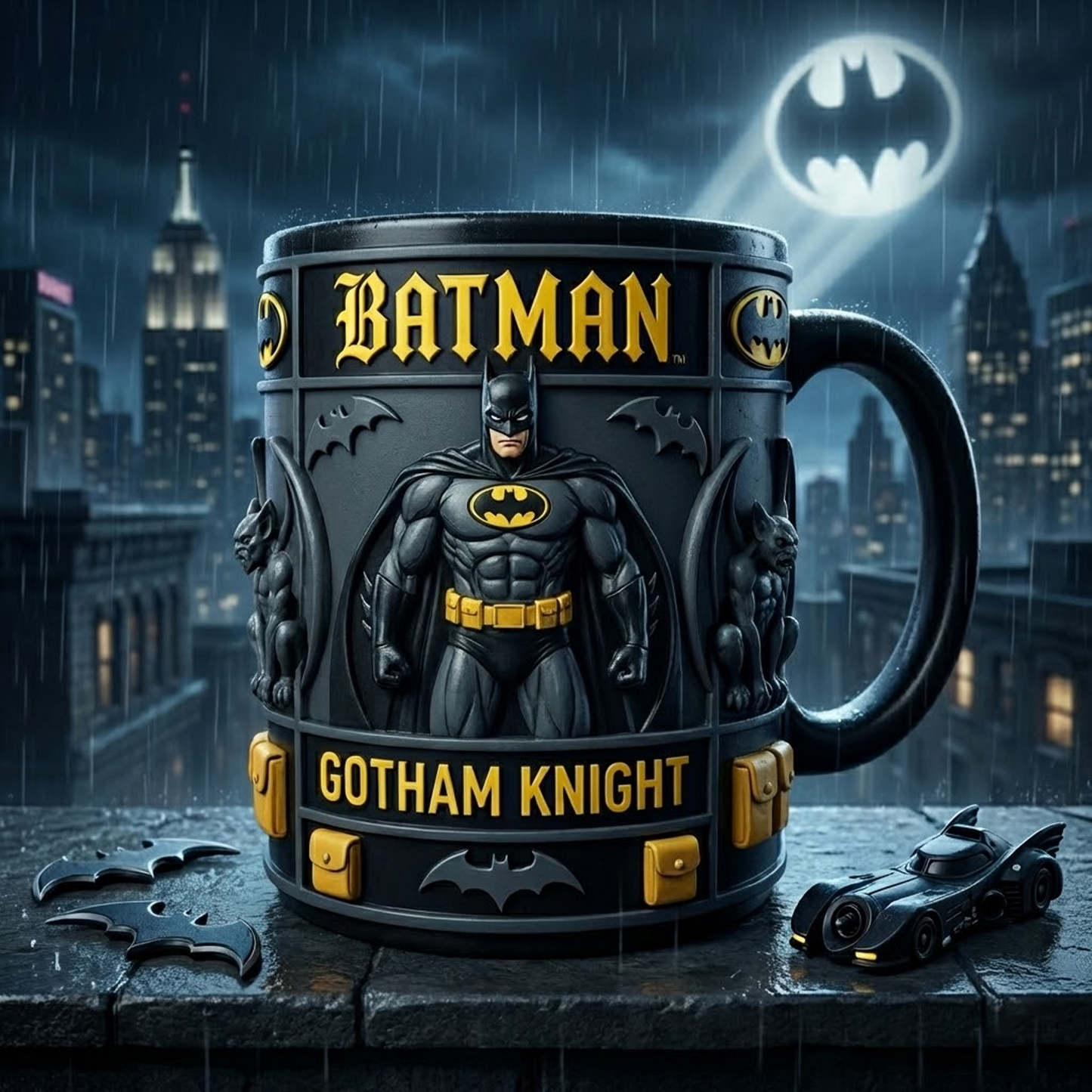 BAT X Mug featuring DC Comics legends. NAK NHT