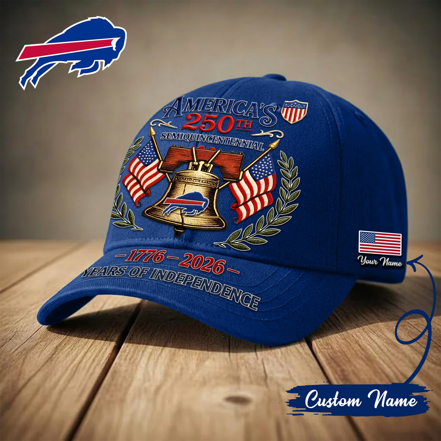 BUF x Premium NFL 1776-2026 Years Of Independence Classic Cap NAK LBN