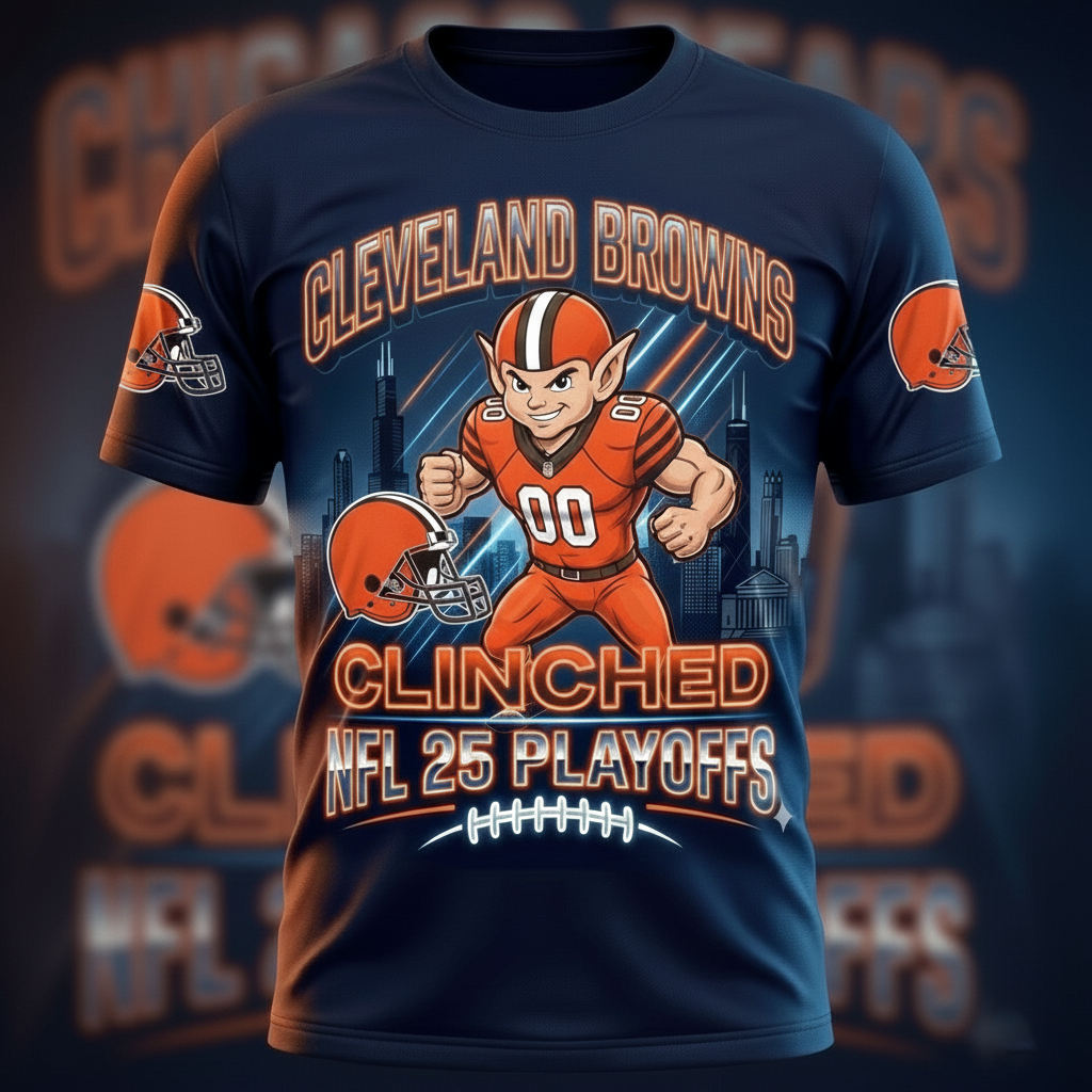 CLE x NFL Playoff Football Tee NAK CTKT