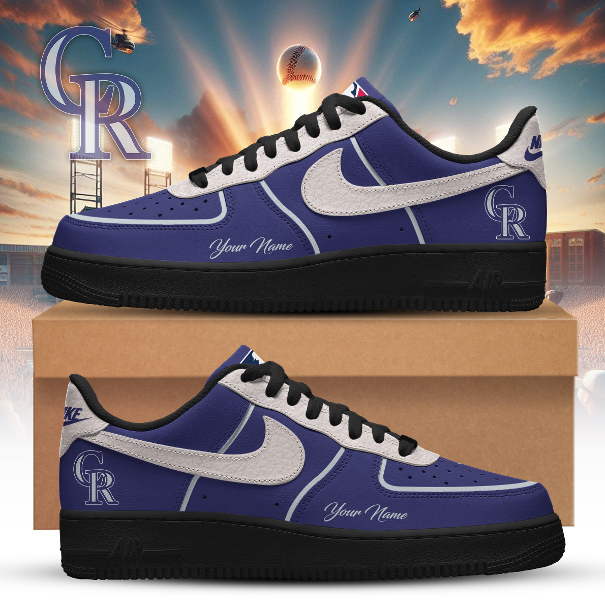 COL x MLB Premium Air Force 1 Orchard DDT CTND