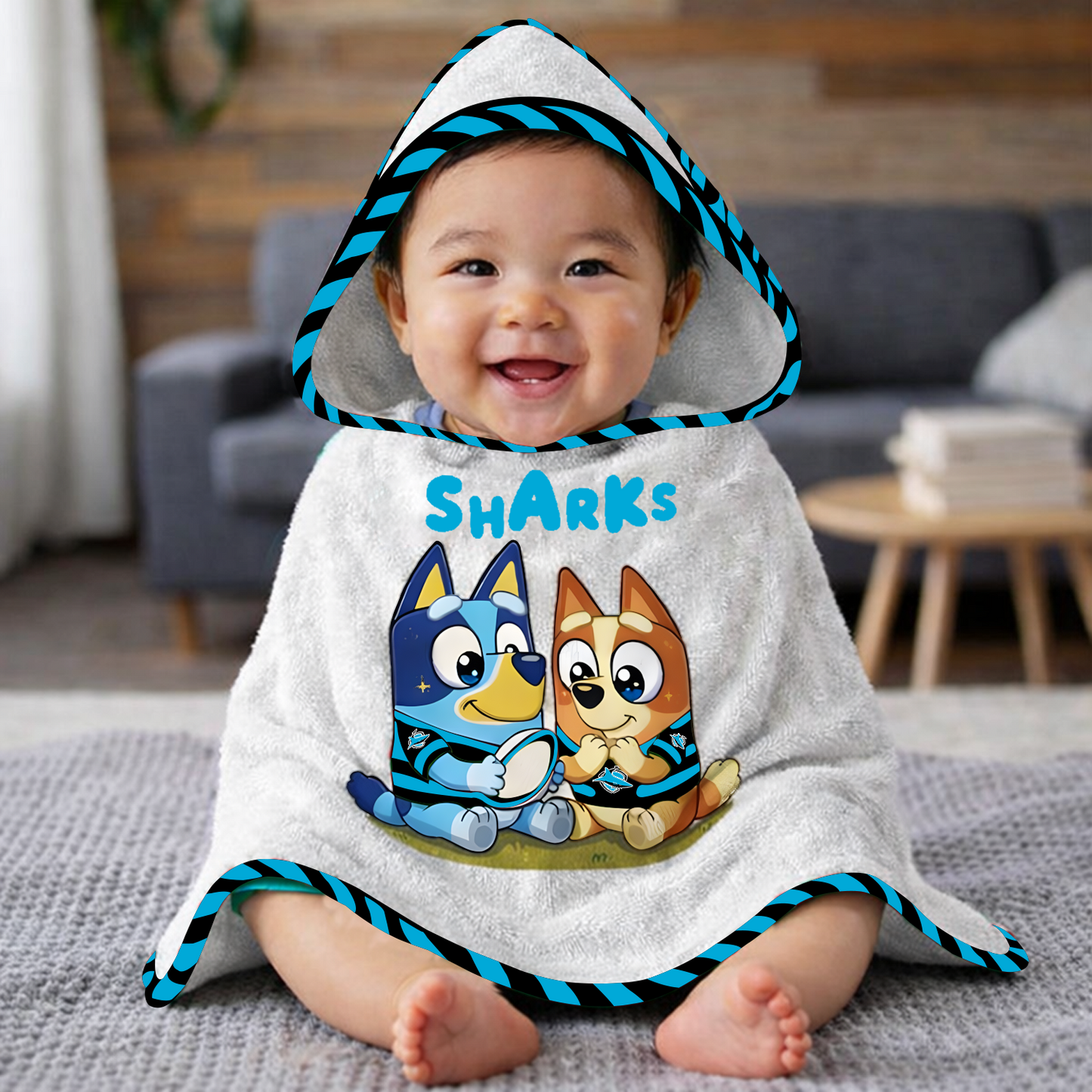 CRO x NRL Cute Baby Bath Hooded Towel NAK NHT
