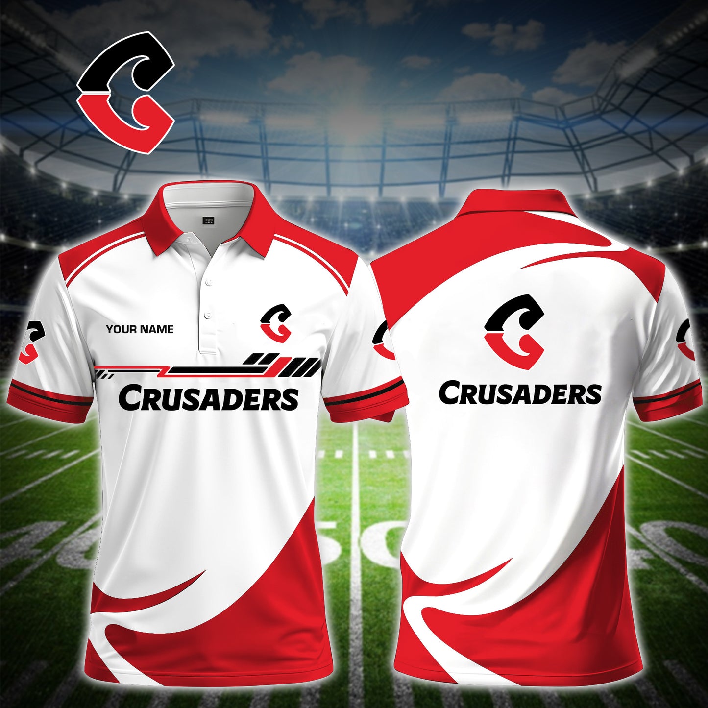 CRU x SRP Premium V2 Classic Polo Shirt DDT TTTZ