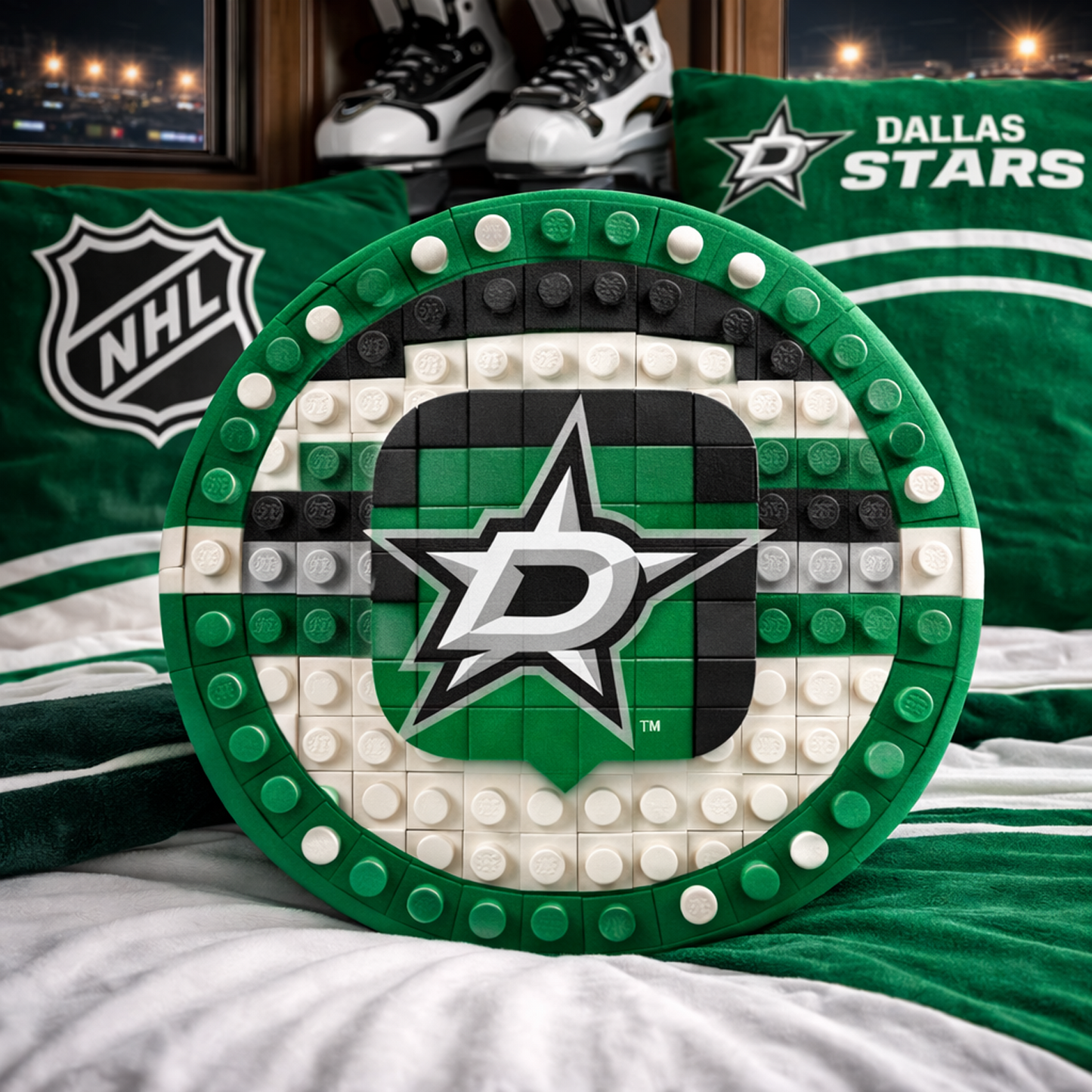 DAL x NHL Hockey Logo Plush Pillow NAK NHT