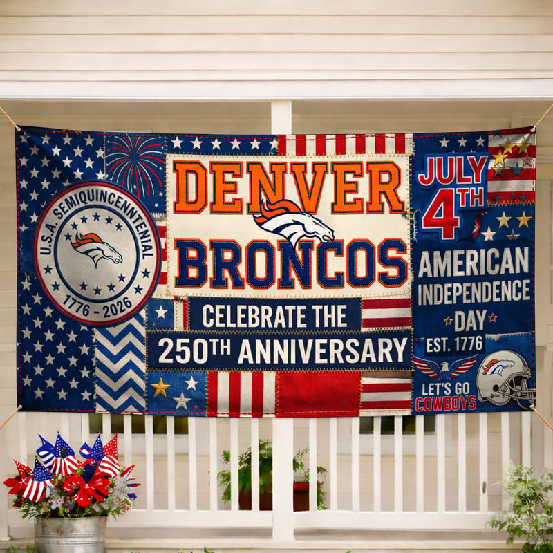 DB Premium NFL Patchwork America 250 Fabric Banner DDT NTL
