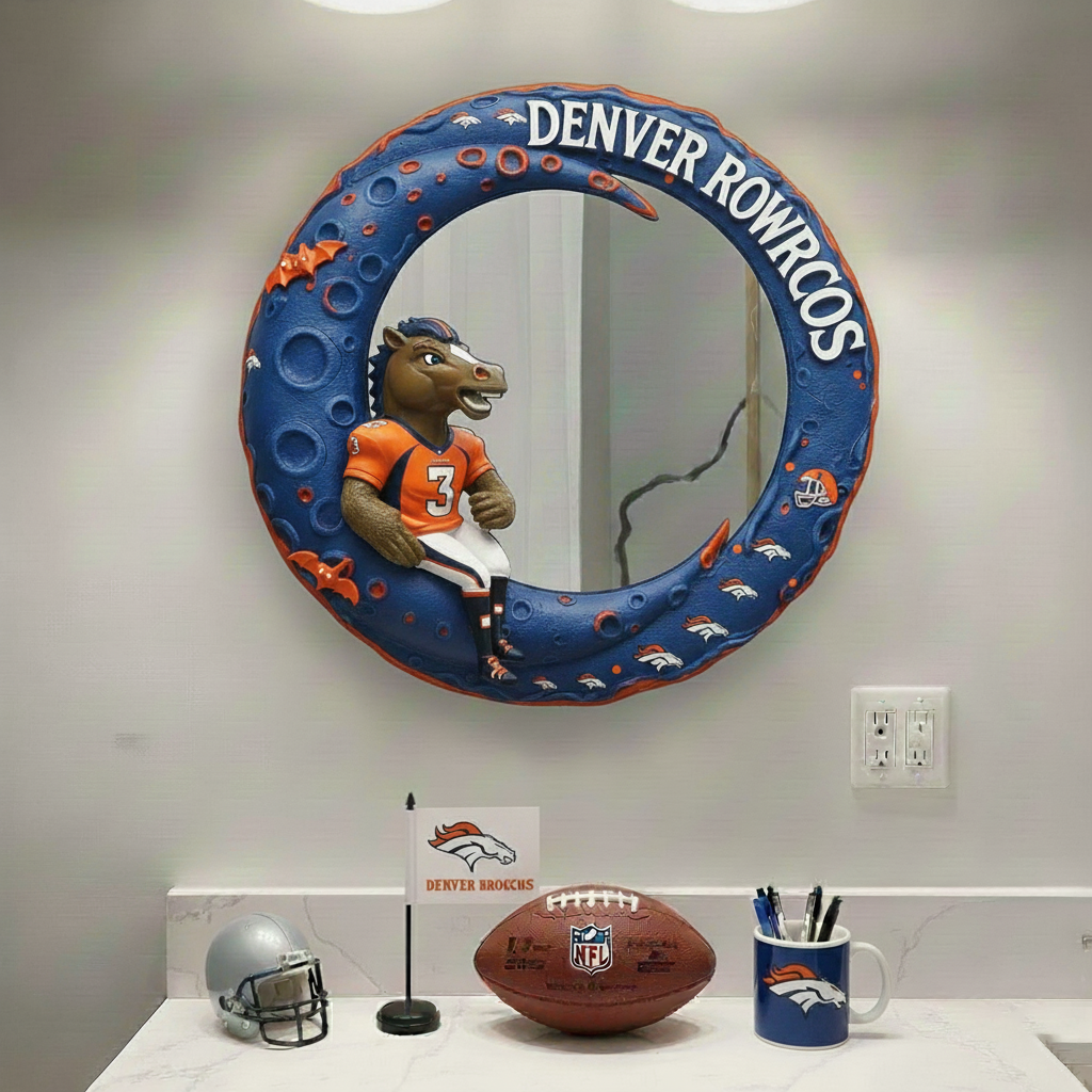 DB x NFL Moonlit Custom Shaped Mirror - Personalized Gifts NAK CTKT