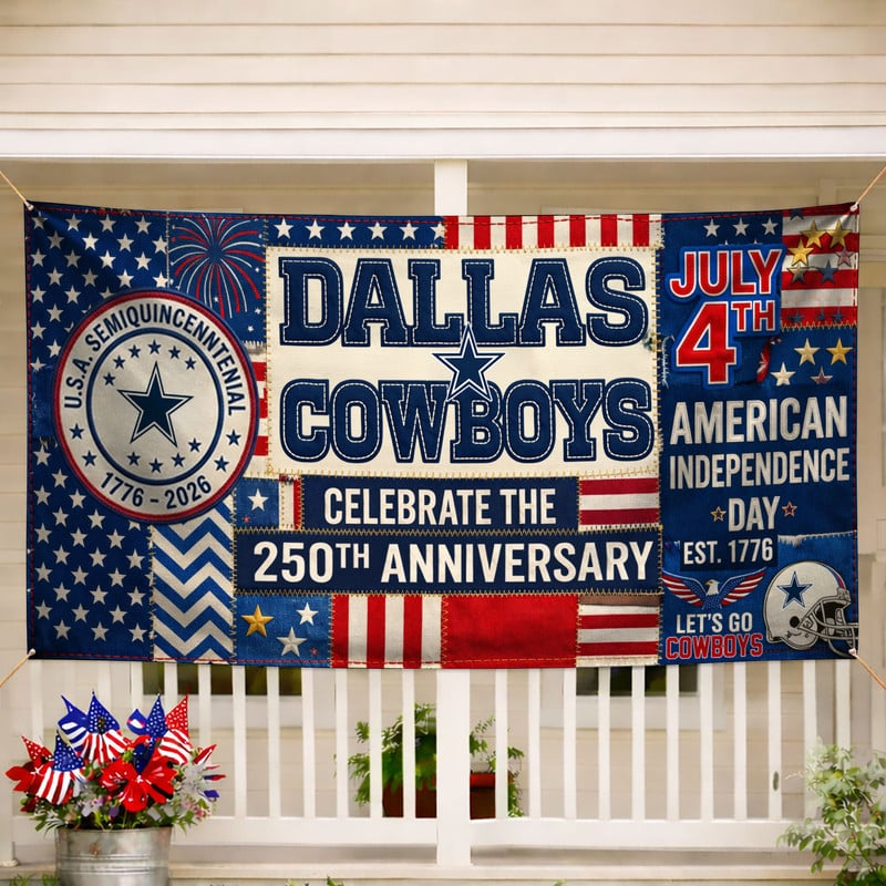 DC Premium NFL Patchwork America 250 Fabric Banner DDT NTL