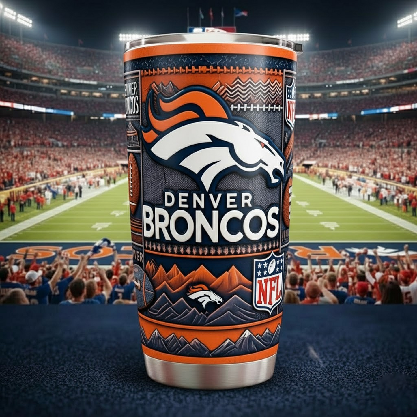 DEN X NFL mascot-shaped thermal mug V2 NAK NHT