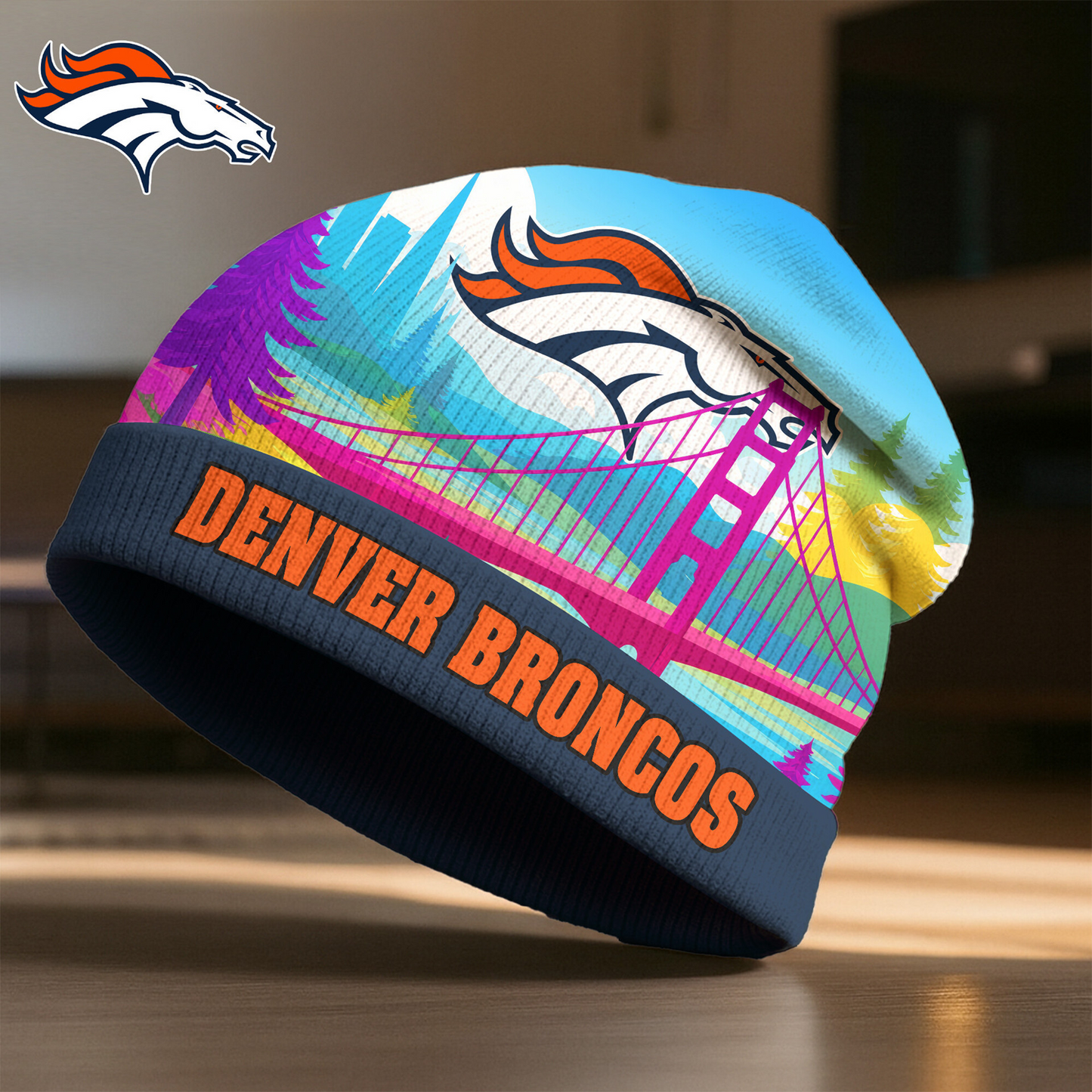 DEN X NFL Premium Super Bowl LX Beanie Hat HY NAK NHT