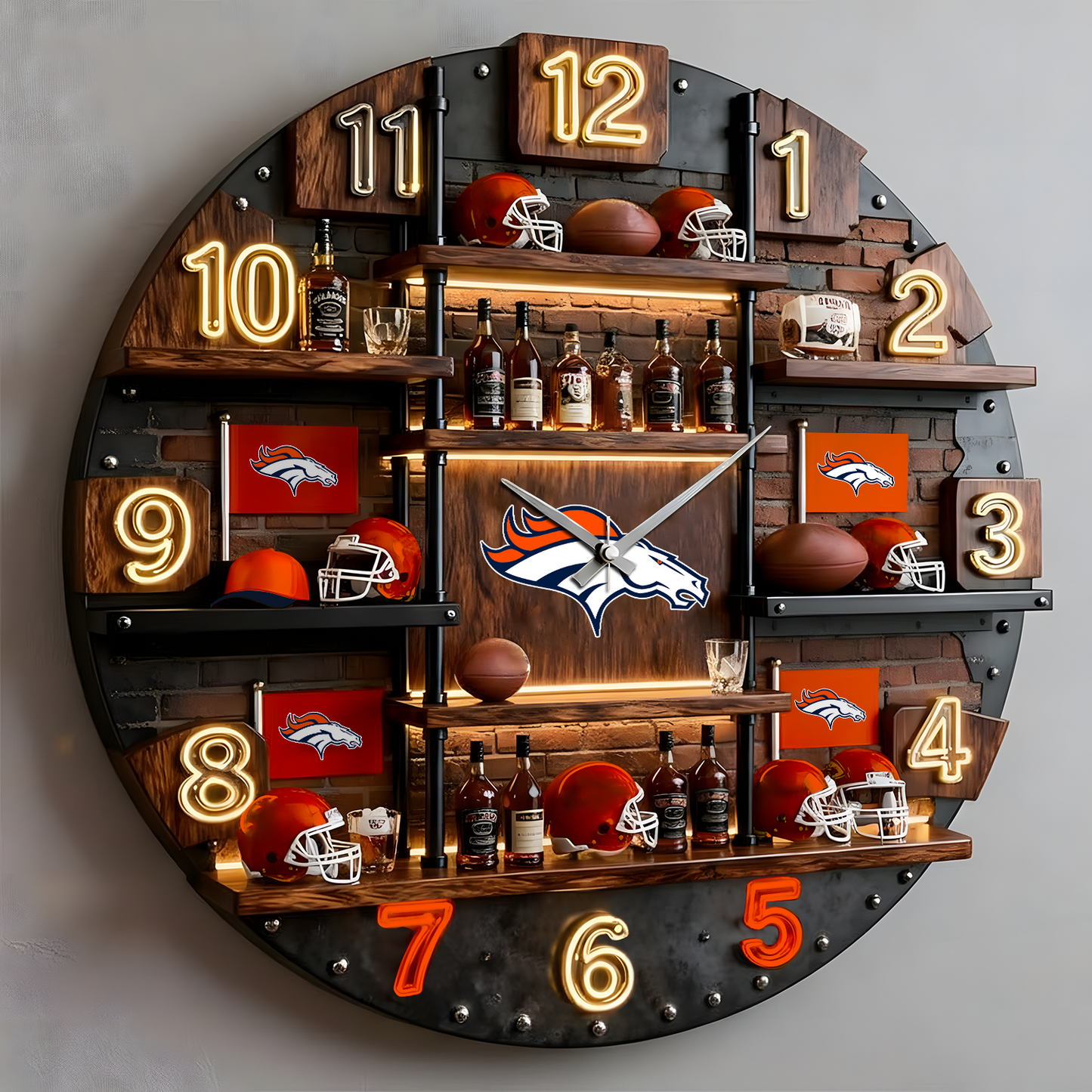 DEN X Premium Illuminated Wall Clock 2026 NAK NHT