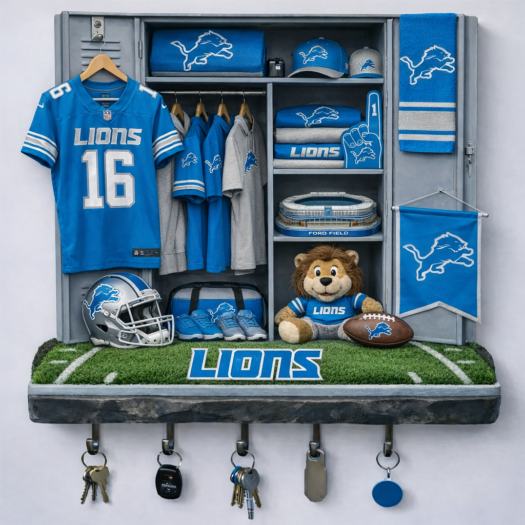 DL x NFL Changing Room Personalized 3D Visual Effect Acrylic Key Holder DDT NTL