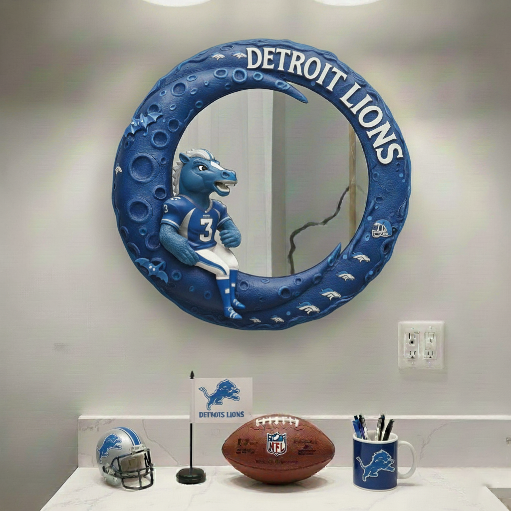 DL x NFL Moonlit Custom Shaped Mirror - Personalized Gifts NAK CTKT