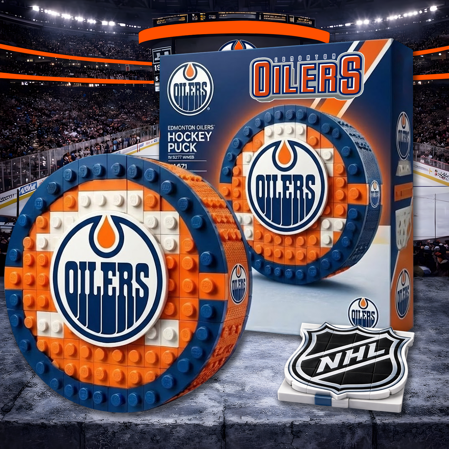 EDM X NHL Hockey Game Building Blocks NHT NAK