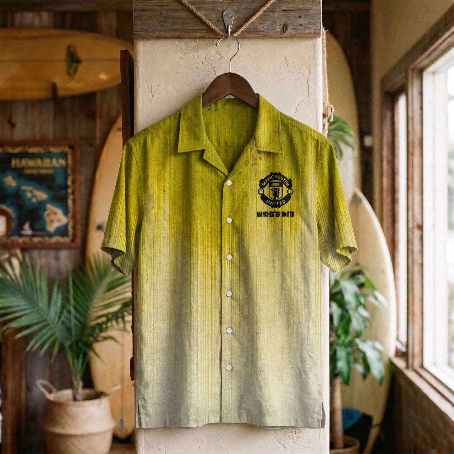 EPL x MUN Ombre Hawaiian Shirt HLP HLPHUONG
