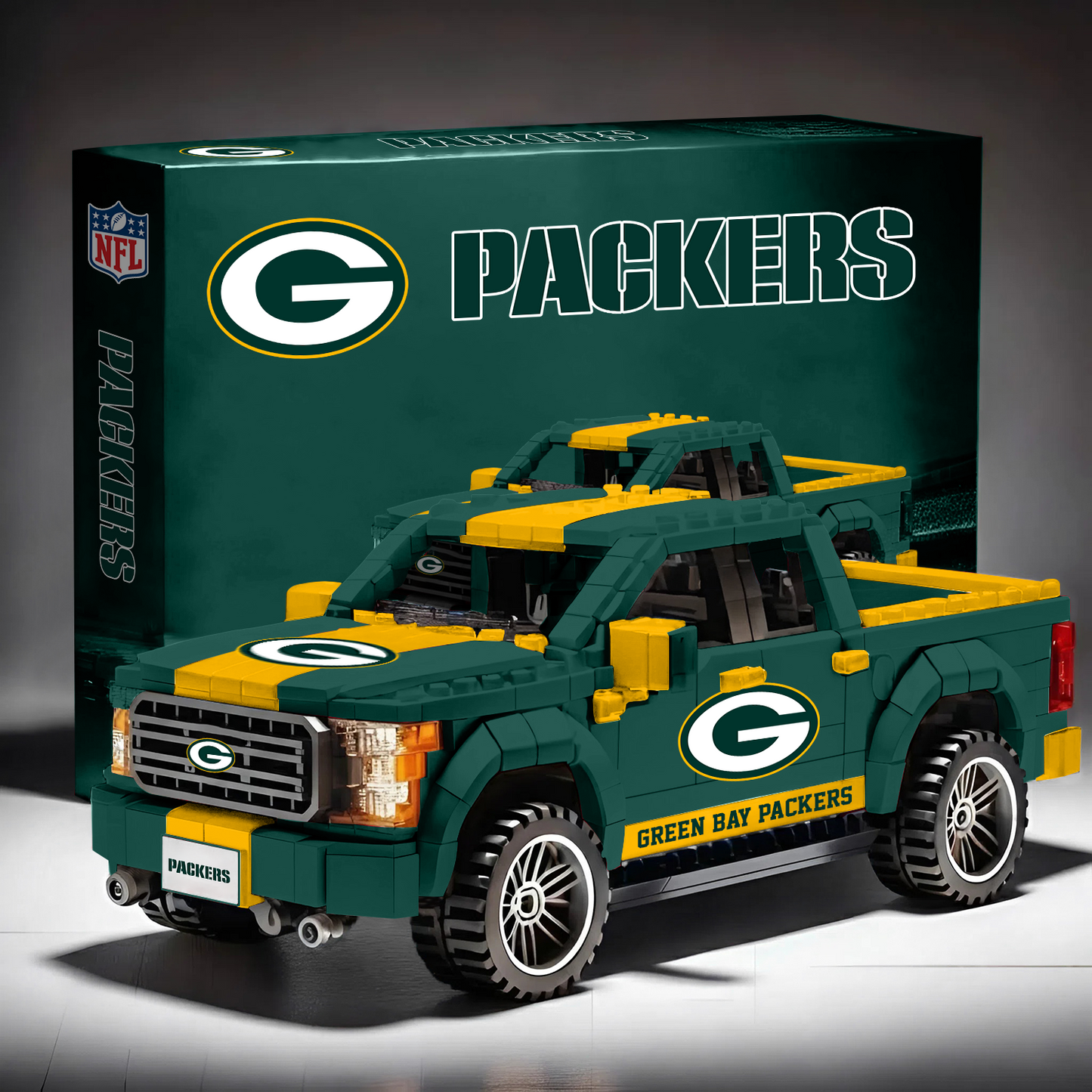 GB X NFL 3D Racing Truck Model Building Block Set NAK NHT