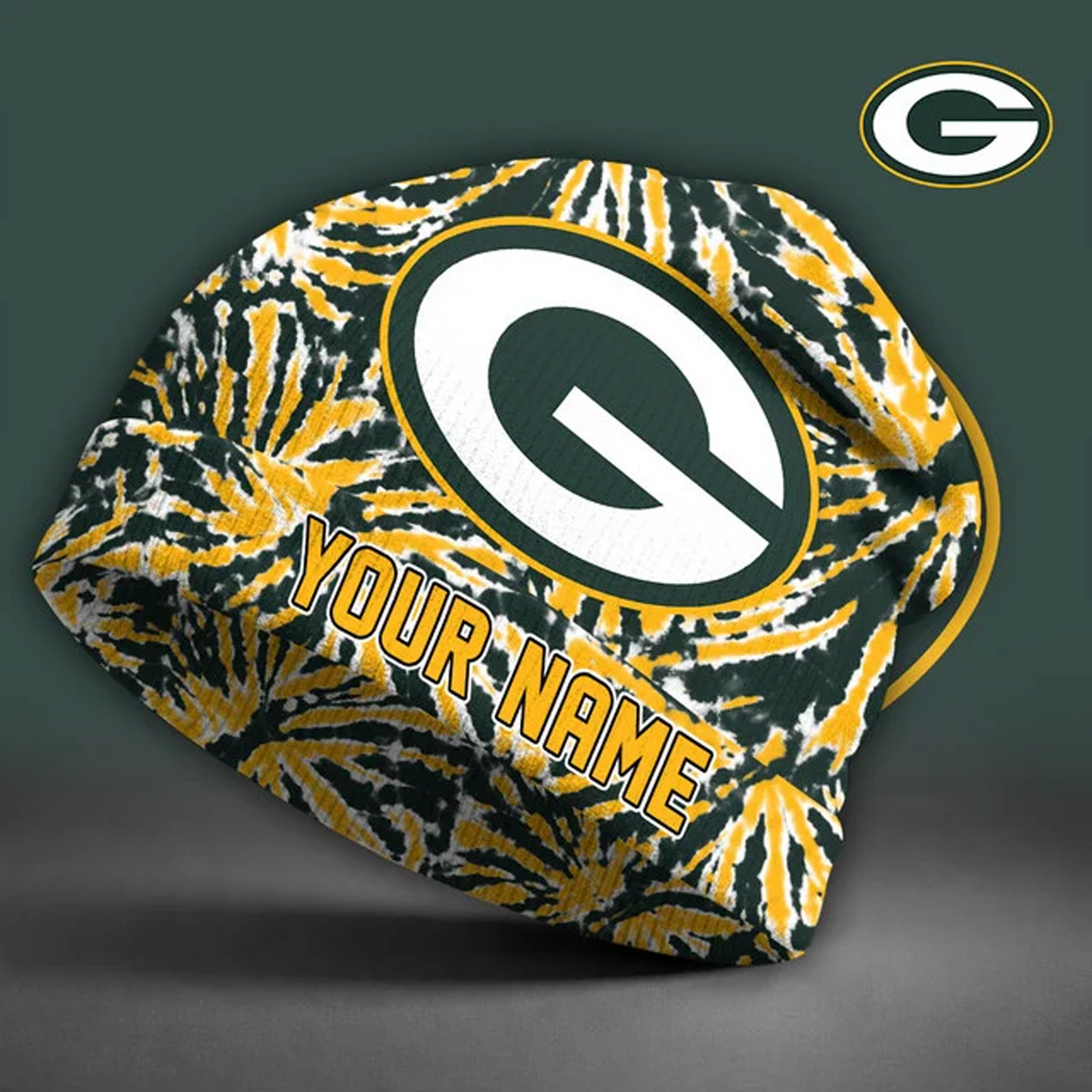 GB X NFL Beanie Hat Custom Name Gifts For Fans - Limited Edition NAK NHT