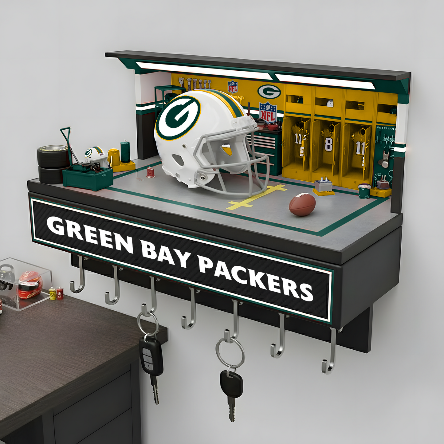 GB X NFL Decorative key holder in a sporty style NAK NHT