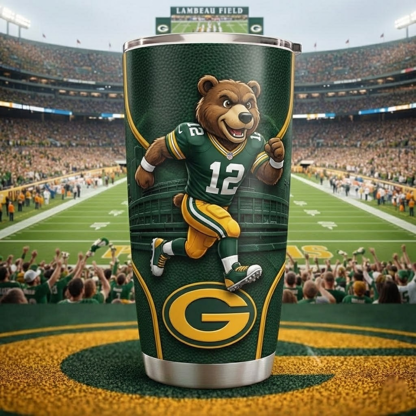 GB X NFL mascot-shaped thermal mug NAK NHT