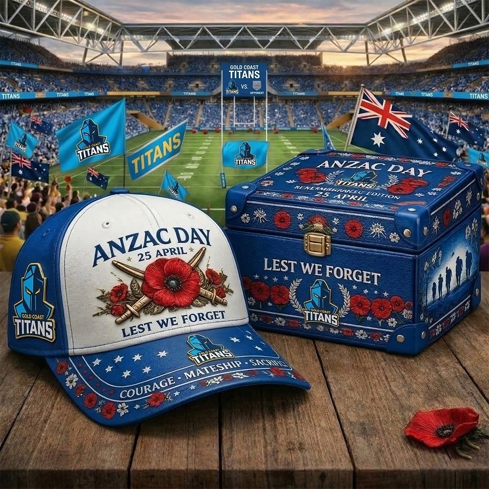 GCT_NRL ANZAC Day Heritage Edition - Limited Lest We Forget Team Cap Set NAK TTT