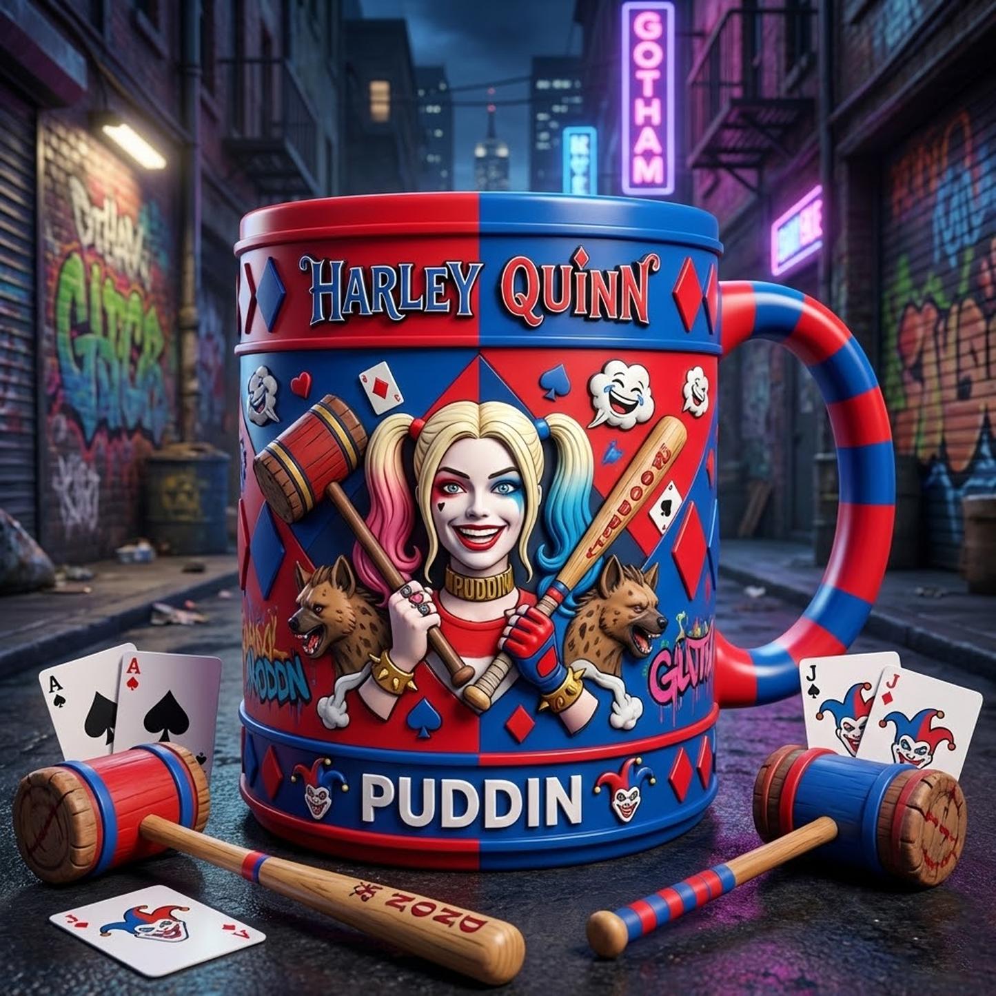 HAR X Mug featuring DC Comics legends. NAK NHT