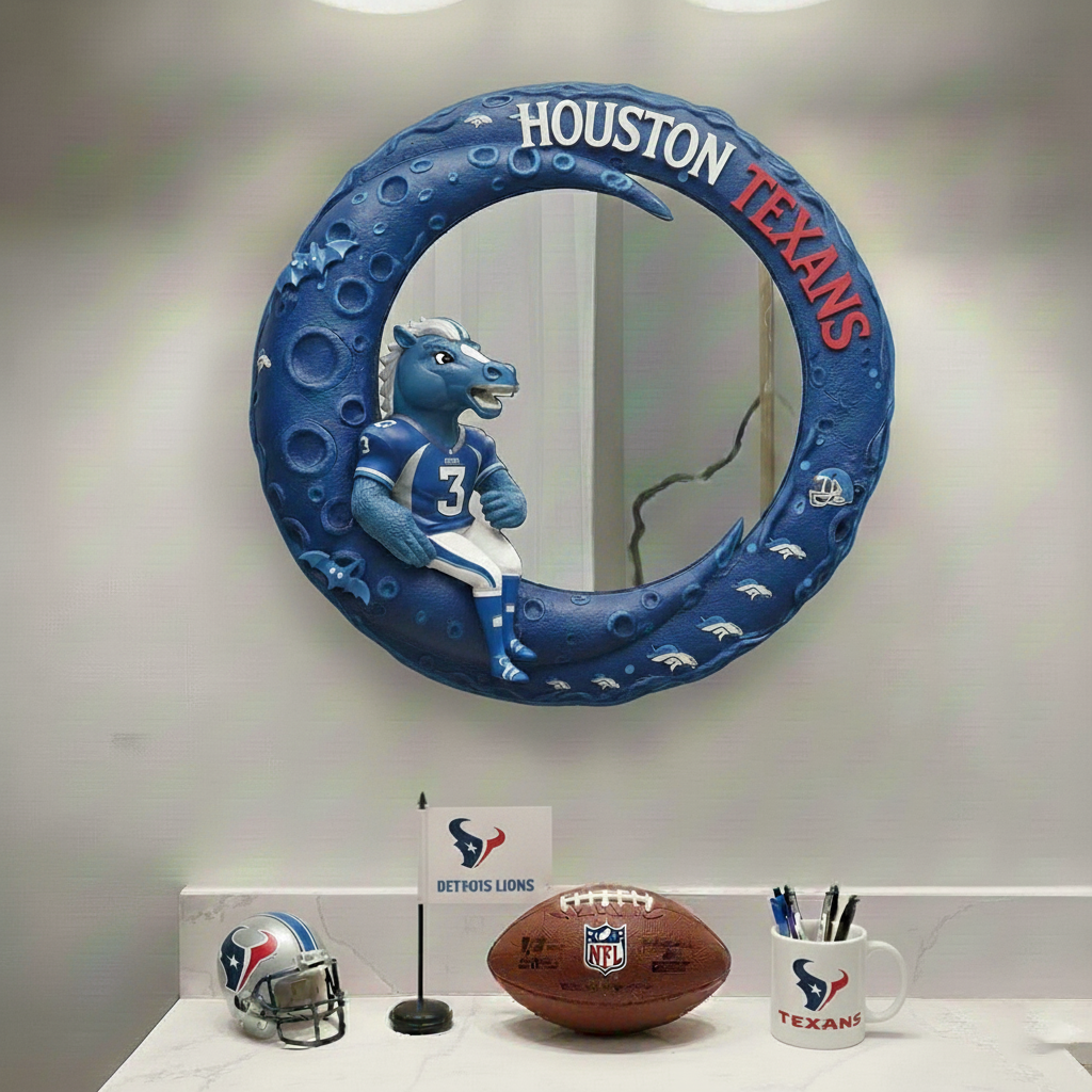 HT x NFL Moonlit Custom Shaped Mirror - Personalized Gifts NAK CTKT