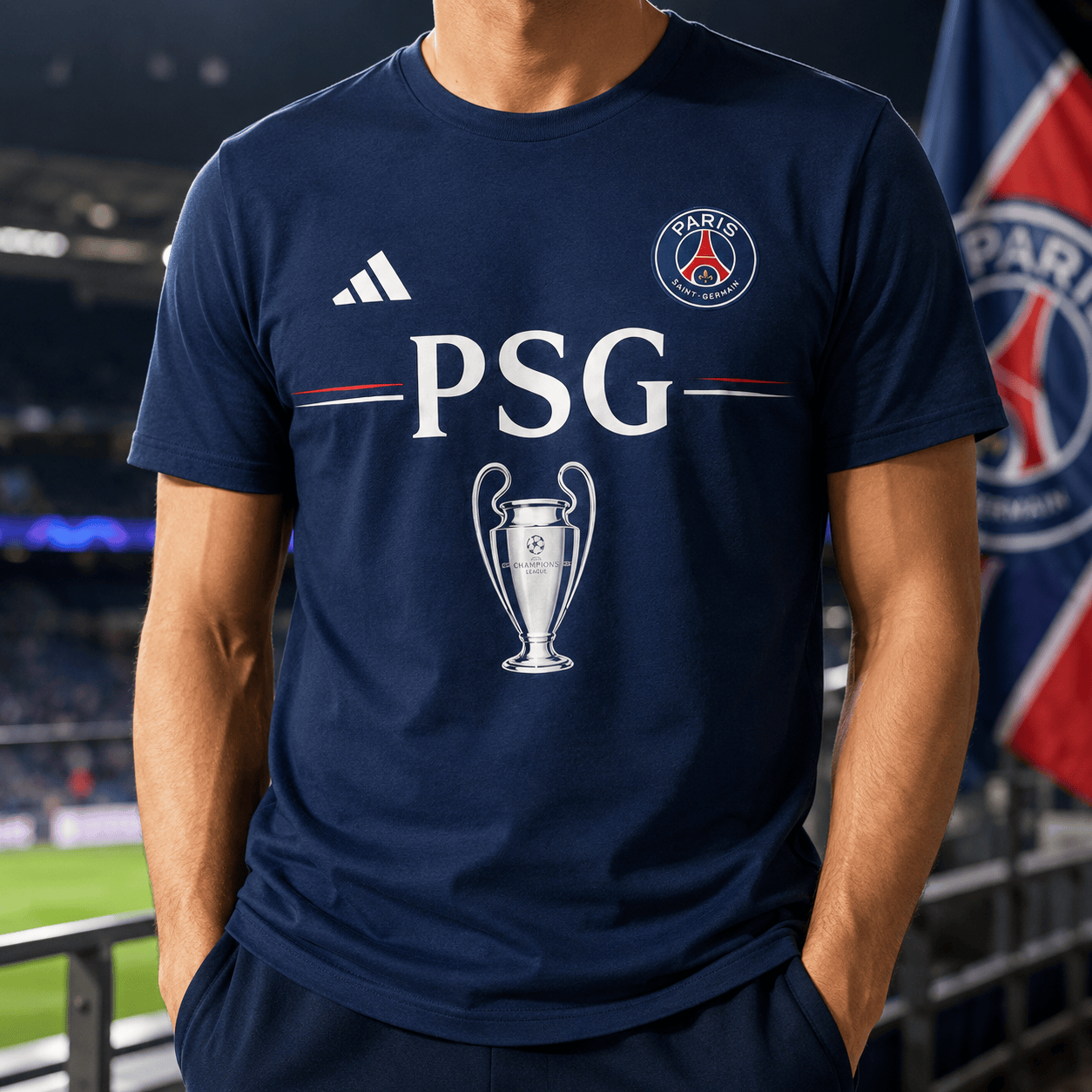 PSG Premium UEFA Champions League 2025/26 3D T-Shirt V4 DatND TANND