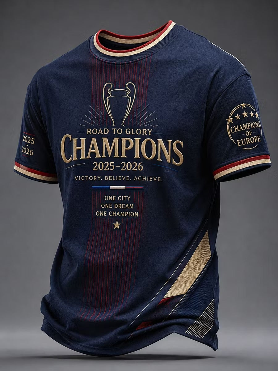 PSG Premium UEFA Champions League 2025/26 3D T-Shirt V1 DatND DVT 3105