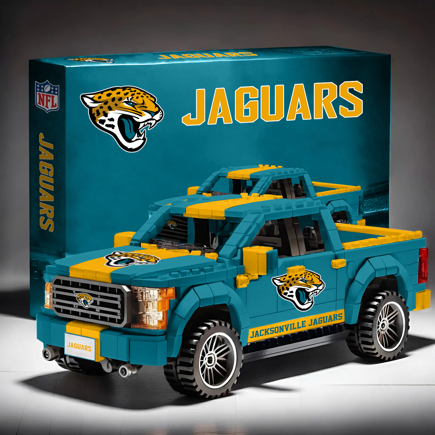JAC X NFL 3D Racing Truck Model Building Block Set NAK NHT