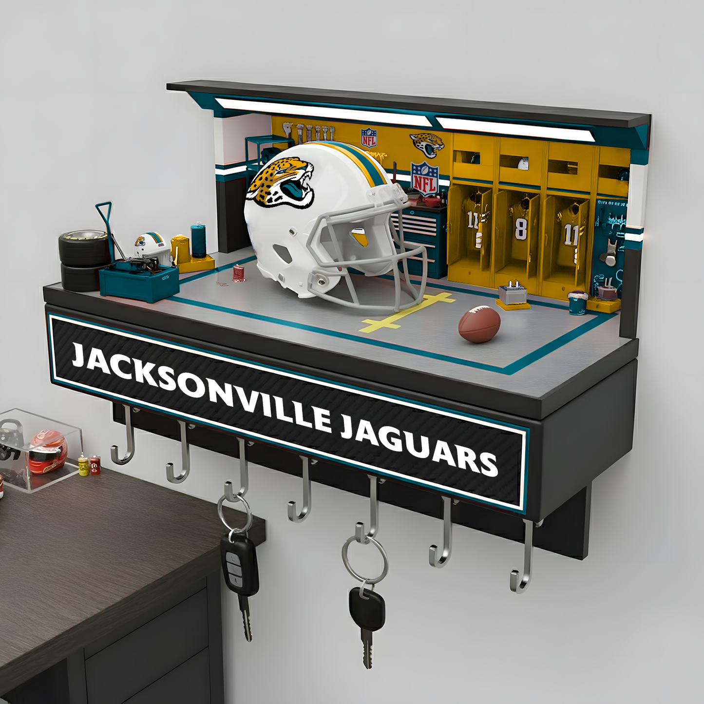 JAC X NFL Decorative key holder in a sporty style NAK NHT