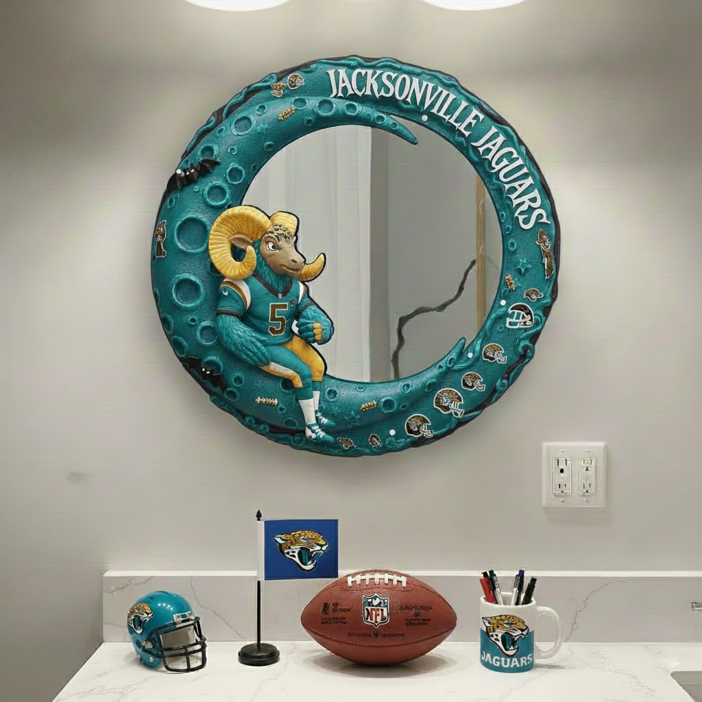 JJ x NFL Moonlit Custom Shaped Mirror - Personalized Gifts NAK CTKT