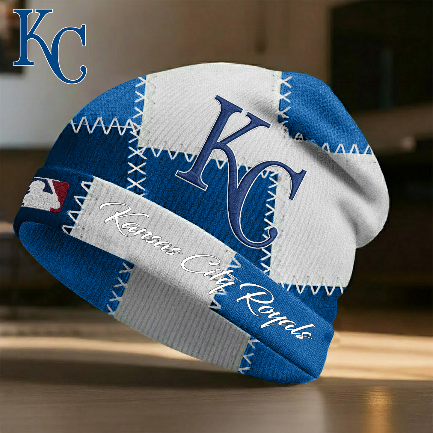 KC X MLB Custom Name Beanie Hat Gifts For Fans - Limited Edition NAK NHT