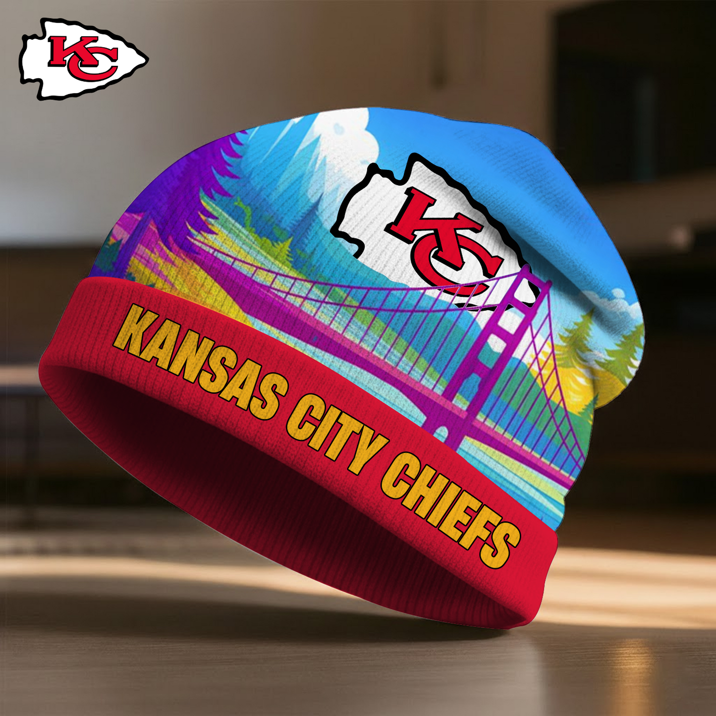 KC X NFL Premium Super Bowl LX Beanie Hat HY NAK NHT