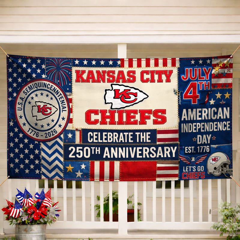 KCC Premium NFL Patchwork America 250 Fabric Banner DDT NTL