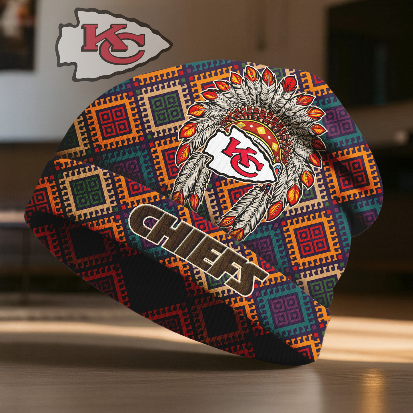 KCC x Premium NFL Native American Heritage Beanie Hat NY NAK CTKT
