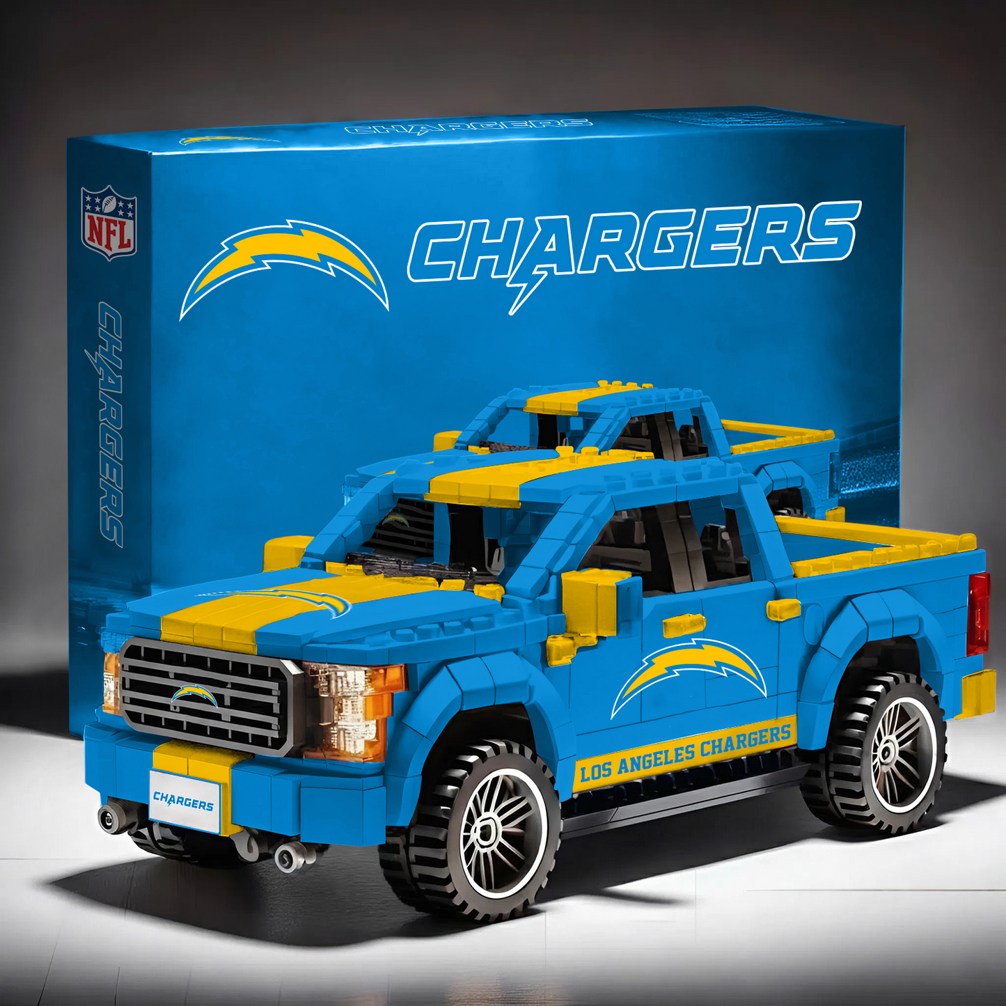 LAC X NFL 3D Racing Truck Model Building Block Set NAK NHT
