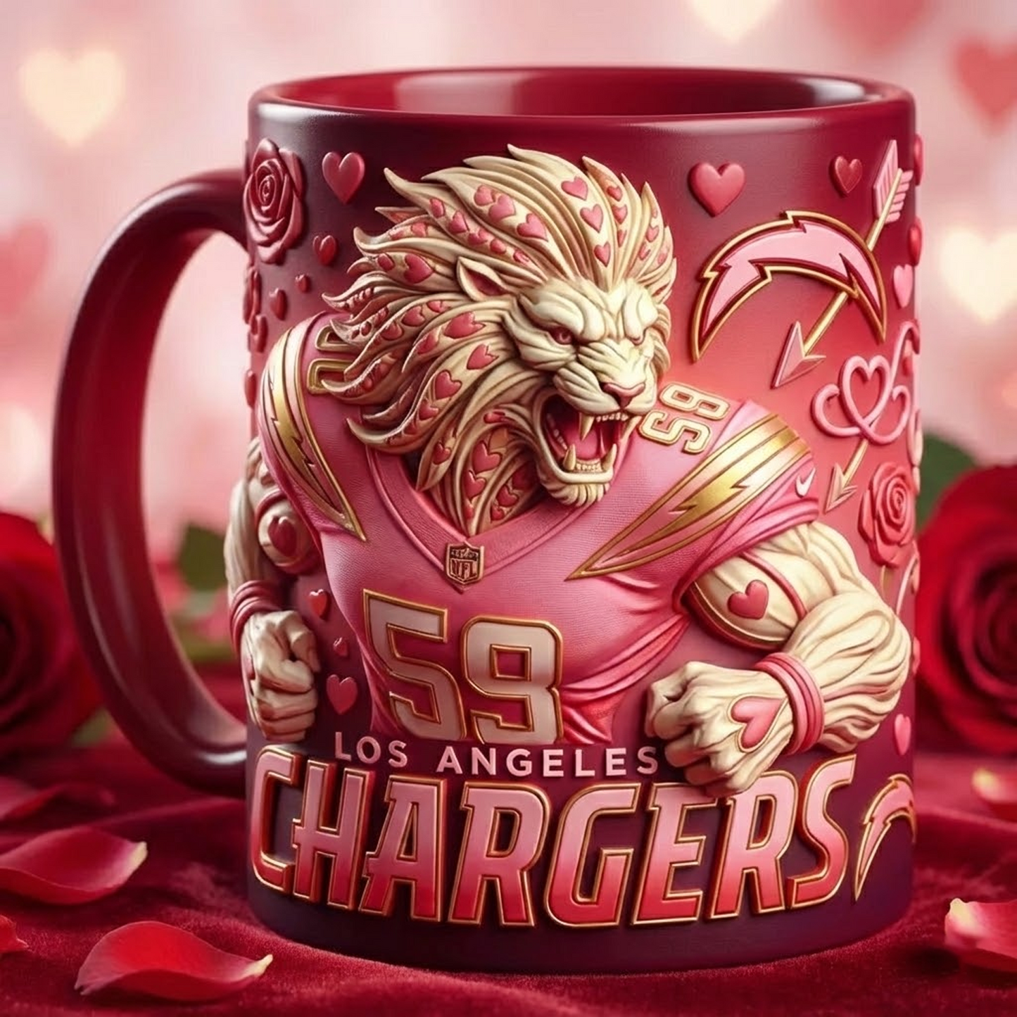 LAC X NFL Love Season Mug - Valentine V2 NAK NHT