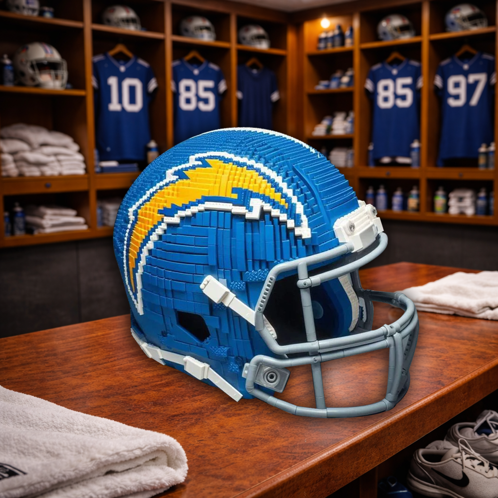 LAC x NFL Teams Helmets Armed With Lego-Like Blocks DDT CTND