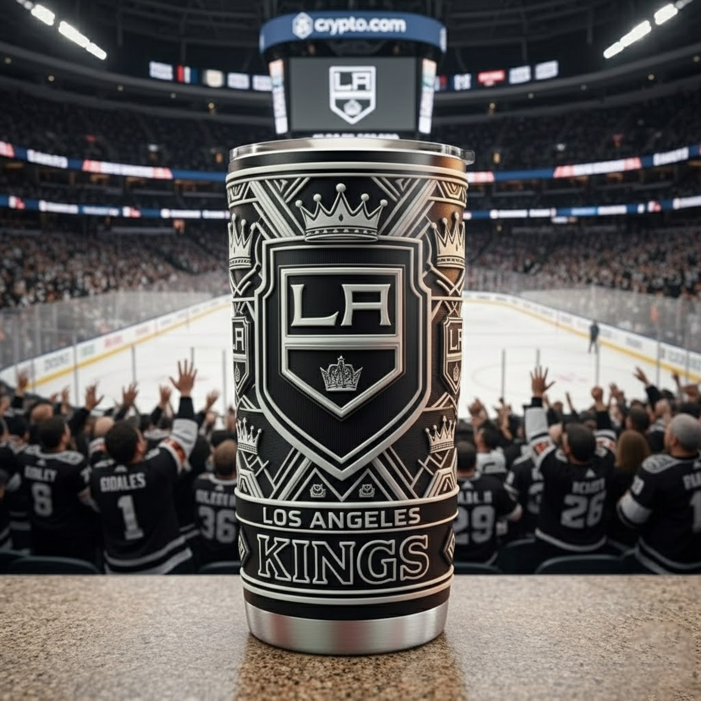 LAK X NHL mascot-shaped thermal mug NAK NHT