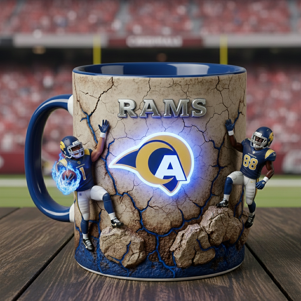 LAR x NFL Coffee Accent Mug - Personalized Gifts NAK CTKT