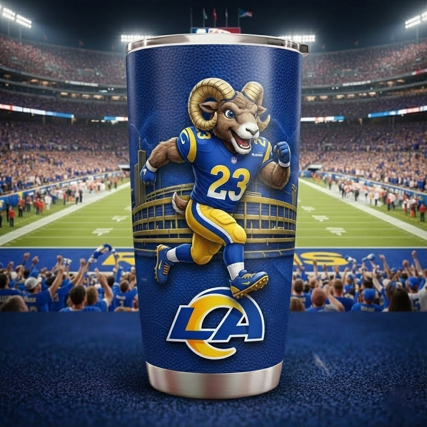 LAR X NFL mascot-shaped thermal mug NAK NHT